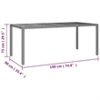 Afuera Living PE Rattan 9 Piece Modular Garden Dining Set in Gray