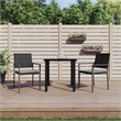 Afuera Living Contemporary PE Rattan Durable Garden Dining Set in Black