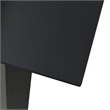 Afuera Living Contemporary Garden Dining Set in Black PVC Rattan Medium