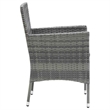 Afuera Living Contemporary PE Rattan 7-Piece Durable Dining Set in Gray