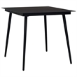 Afuera Living Poly Rattan/Powder-Coated Steel/Glass Dining Set in Oak/Black