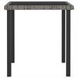 Afuera Living Dining Set in Gray Poly Rattan Medium Lightweight Dining Set
