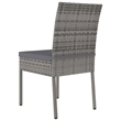Afuera Living Dining Set in Gray Poly Rattan Medium Lightweight Dining Set