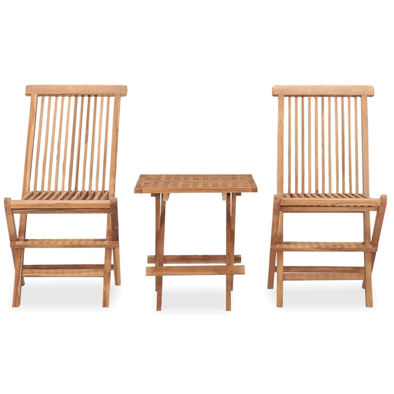 Afuera Living Sanded Teak Hardwood Medium Outdoor Dining Set in Teak/Brown