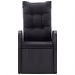 Afuera Living PE Rattan/Powder-Coated Steel/Glass Garden Dining Set in Black