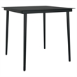 Afuera Living Powder-Coated Steel & PVC Rattan Stackable Dining Set in Black