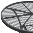 Afuera Living Expanded Metal Mesh With E-Coating Dining Set in Anthracite/Gray