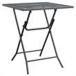 Afuera Living Expanded Metal Mesh Small Foldable Dining Set in Anthracite/Gray