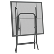 Afuera Living Expanded Metal Mesh Small Foldable Dining Set in Anthracite/Gray