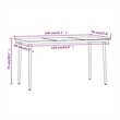 Afuera Living Poly Rattan/Powder-Coated Steel/Glass Garden Dining Set in Black