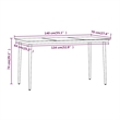 Afuera Living Poly Rattan/Powder-Coated Steel/Glass Garden Dining Set in Black