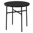 Afuera Living PE Rattan Compact Garden Dining Set in Black with Removable Covers