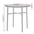 Afuera Living PE Rattan Compact Garden Dining Set in Black with Removable Covers