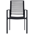 Afuera Living 7-Piece Dining Set in Black Glass/Powder-Coated Steel/PVC Rattan