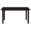 Afuera Living 7-Piece Dining Set in Black Glass/Powder-Coated Steel/PVC Rattan