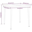 Afuera Living Powder-Coated Steel & Rattan Garden Dining Set in Anthracite/Gray