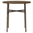 Afuera Living PE Rattan Standard Ergonomic Garden Dining Set in Brown
