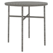 Afuera Living Poly Rattan Compact Stackable Garden Dining Set in Gray