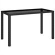 Afuera Living Poly Rattan 6-Piece Set Patio Dining Set in Black