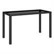 Afuera Living Poly Rattan 6-Piece Set Patio Dining Set in Black