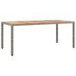 Afuera Living PE Rattan Large Modular Garden Dining Set in Gray