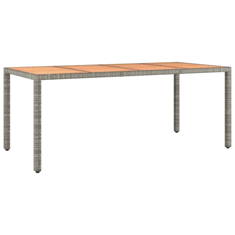 Afuera Living PE Rattan Large Modular Garden Dining Set in Gray