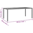 Afuera Living PE Rattan Large Modular Garden Dining Set in Gray