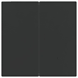 Afuera Living Poly Rattan 3 Piece Set Patio Dining Set in Black
