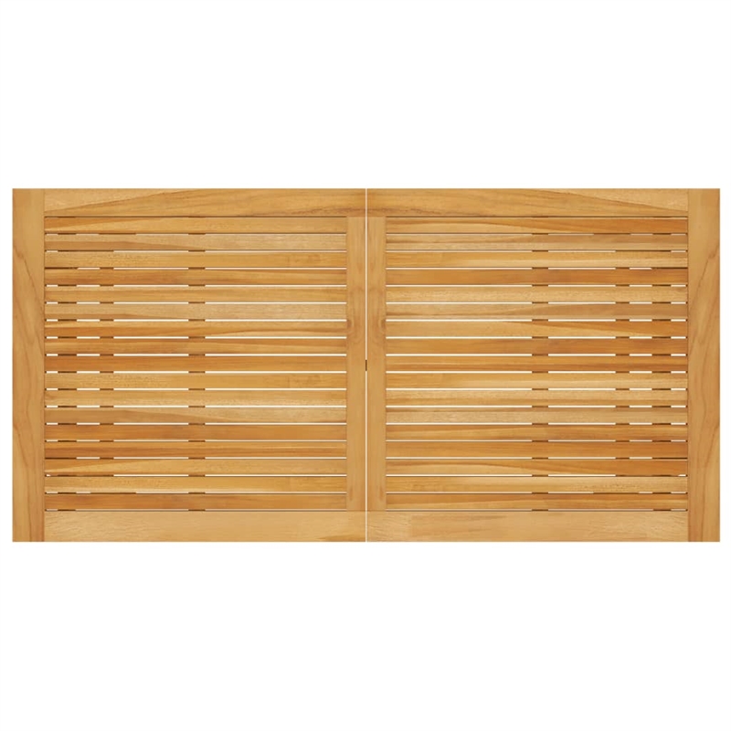 Afuera Living Solid Acacia Wood & PE Rattan Dining Set in Black