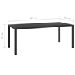 Afuera Living WPC Medium Durable Rectangular Dining Set in Gray