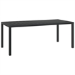 Afuera Living WPC Medium Durable Rectangular Dining Set in Gray