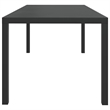 Afuera Living WPC Medium Durable Rectangular Dining Set in Gray