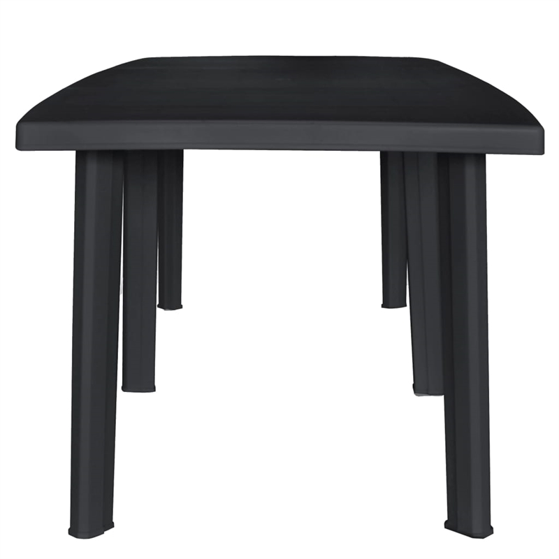 Afuera Living Outdoor Dining Set in Anthracite Plastic Foldable