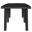 Afuera Living Outdoor Dining Set in Anthracite Plastic Foldable