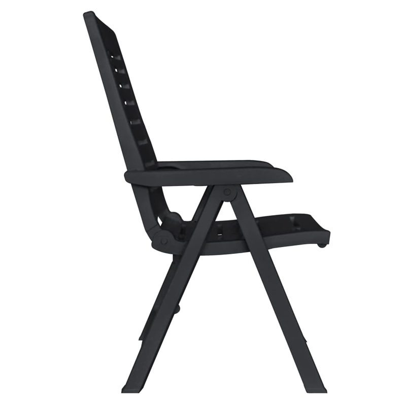 Afuera Living Outdoor Dining Set in Anthracite Plastic Foldable