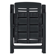 Afuera Living Outdoor Dining Set in Anthracite Plastic Foldable