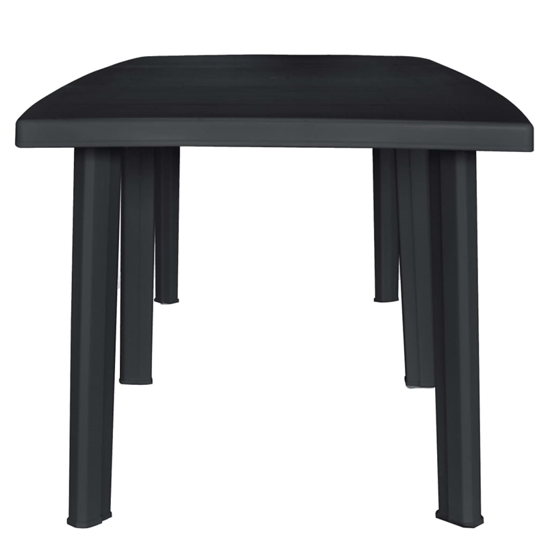Afuera Living Outdoor Dining Set in Anthracite Plastic Foldable