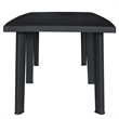 Afuera Living Outdoor Dining Set in Anthracite Plastic Foldable