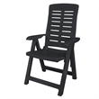 Afuera Living Outdoor Dining Set in Anthracite Plastic Foldable