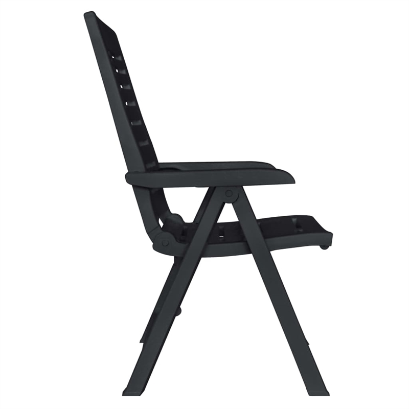 Afuera Living Outdoor Dining Set in Anthracite Plastic Foldable