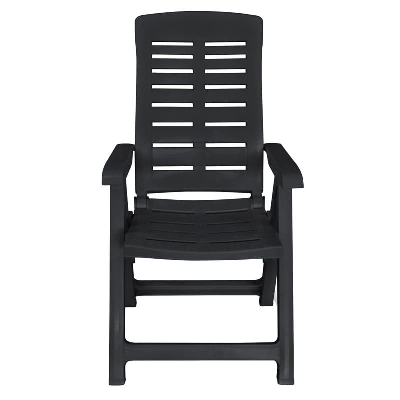 Afuera Living Outdoor Dining Set in Anthracite Plastic Foldable