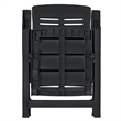 Afuera Living Outdoor Dining Set in Anthracite Plastic Foldable