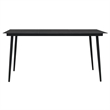 Afuera Living Garden Dining Set in Black PVC Rattan Medium Durable