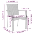Afuera Living Poly Rattan Large Modular Garden Dining Set in Black