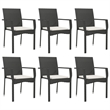 Afuera Living Poly Rattan Large Modular Garden Dining Set in Black