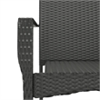 Afuera Living Poly Rattan Large Modular Garden Dining Set in Black