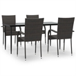 Afuera Living PE Rattan Large Stackable Garden Dining Set in Brown