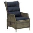 Afuera Living Poly Rattan 7 Piece Set Garden Dining Set in Brown