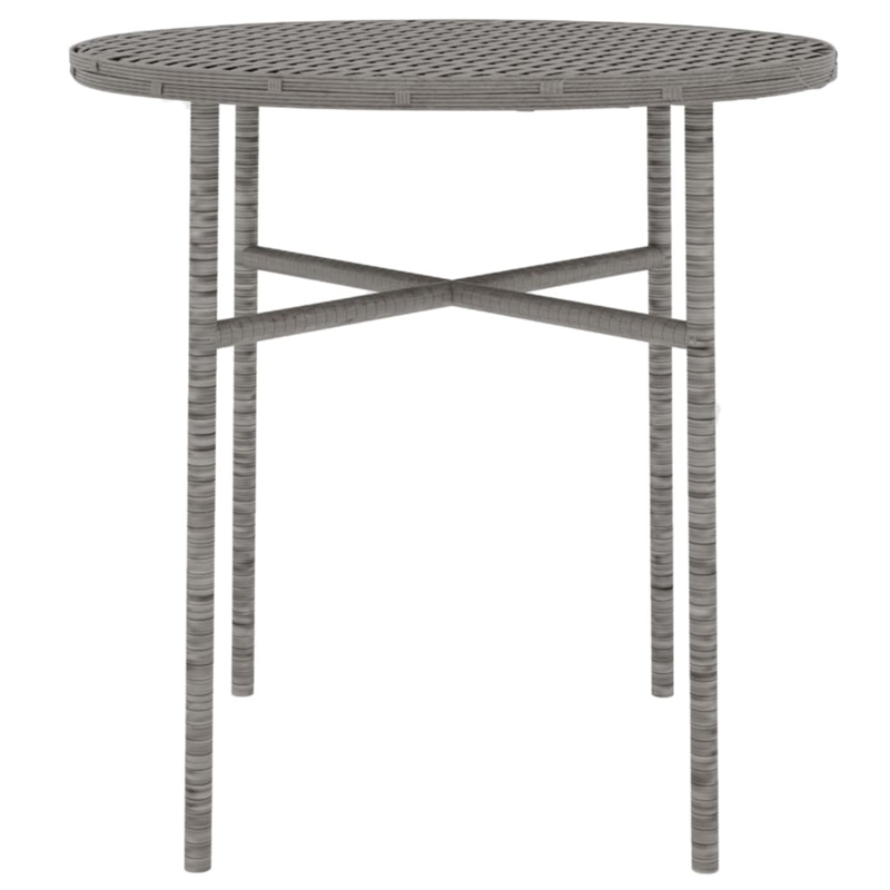 Afuera Living PE Rattan Medium Durable Garden Dining Set in Gray