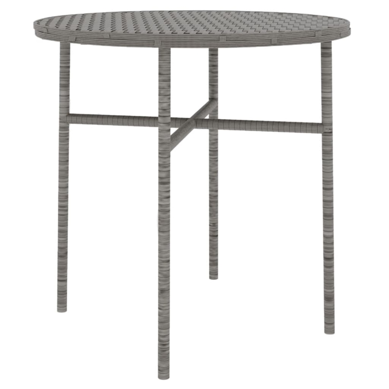 Afuera Living PE Rattan Medium Durable Garden Dining Set in Gray